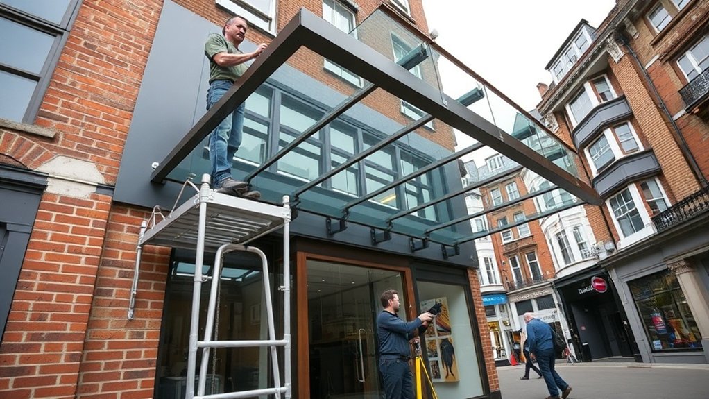 Shopfront Canopy Swiss Cottage