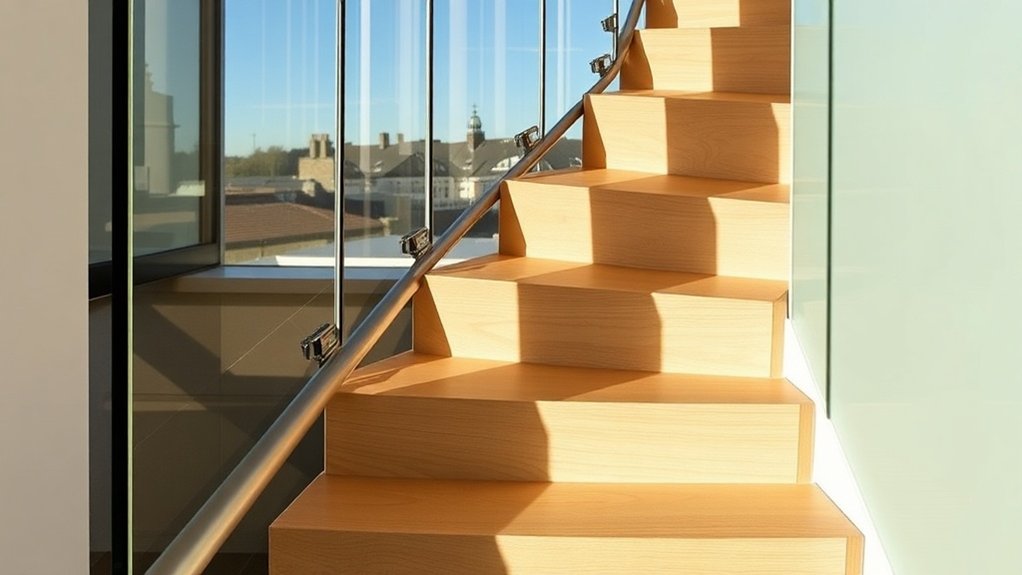 Staircase Glass Panels Swiss Cottage